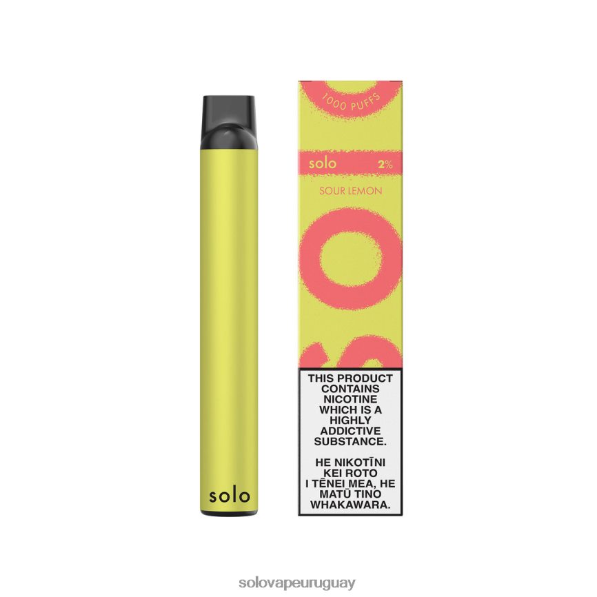 Solo vaporizador desechable limón agrio | Vape Solo Flavours BR48NP12